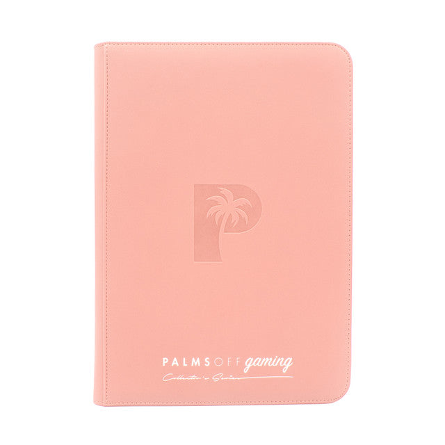 Collector's Series TOP LOADER Zip Binder (216 Capacity)(CLEAR) - PINK - Palms Off Gaming