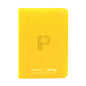 Collector's Series TOP LOADER Zip Binder (216 Capacity)(CLEAR) - YELLOW - Palms Off Gaming