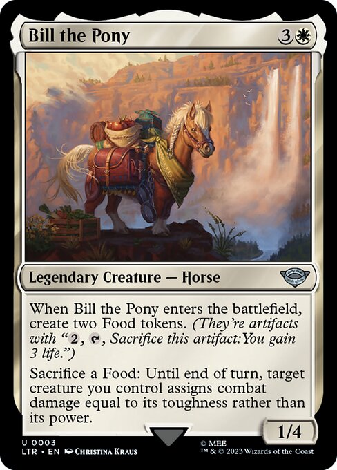 Bill the Pony - The Lord of the Rings: Tales of Middle-earth LTR - NM - 0003 U (Foil)