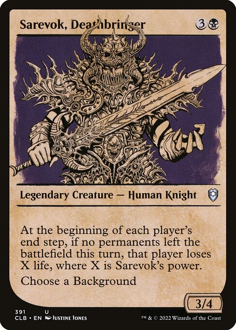 Sarevok, Deathbringer - Battle for Baldur's Gate - NM - 391 U (Showcase)