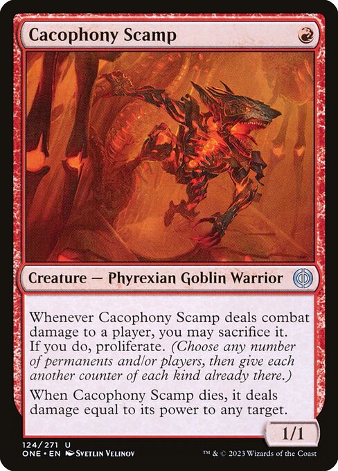 Cacophony Scamp - Phyrexia: All Will Be One ONE - NM - 124 U