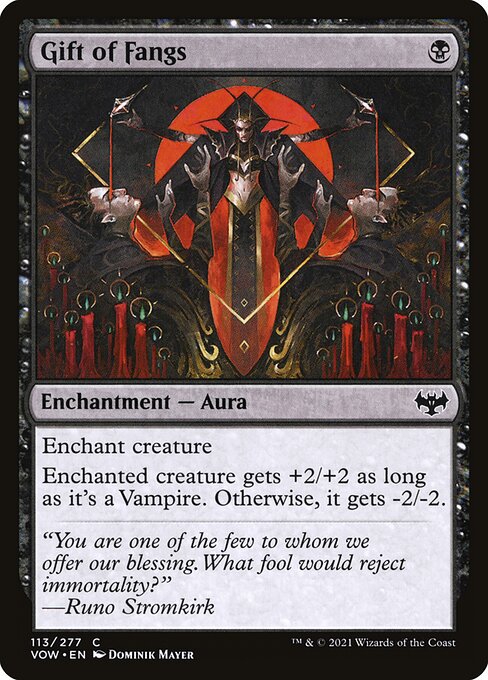 Gift Of Fangs - Innistrad: Crimson Vow VOW - NM - 113 C