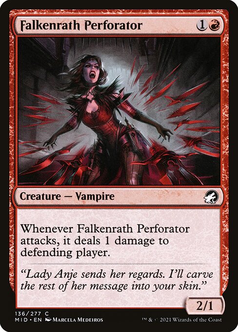 Falkenrath Perforator - Innistrad: Midnight Hunt MID - NM - 136 C