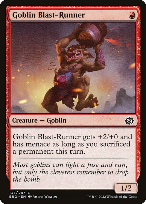 Goblin Blast-Runner - The Brothers' War BRO - NM - 137 C