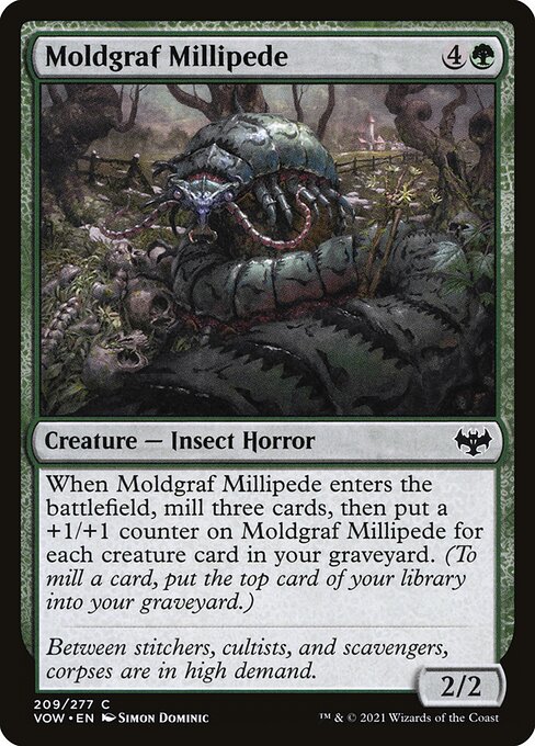 Moldgraf Millipede - Innistrad: Crimson Vow VOW - NM - 209 C