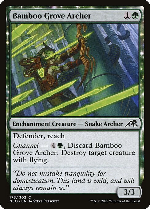 Bamboo Grove Archer - Kamigawa: Neon Dynasty NEO - NM - 173 C