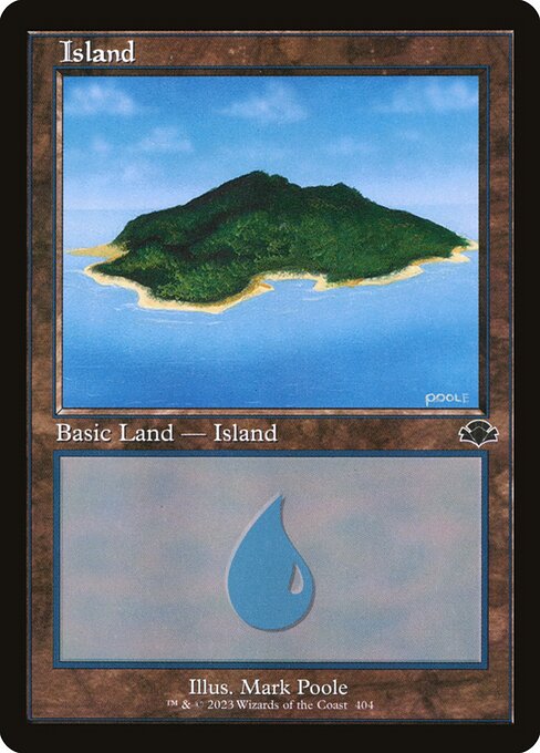 Island - Dominaria Remastered DMR - NM - 404 (Retro Frame)