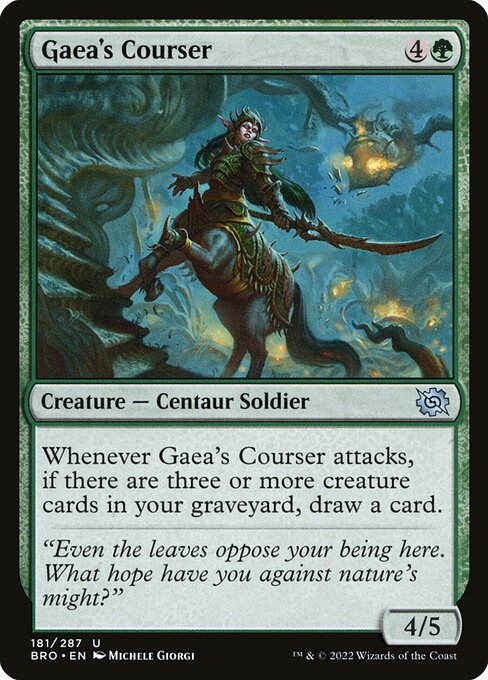 Gaea's Courser - The Brothers' War BRO - NM - 181 U