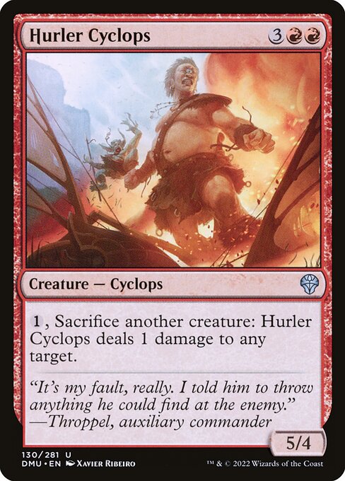 Hurler Cyclops - Dominaria United DMU - NM - 130 U