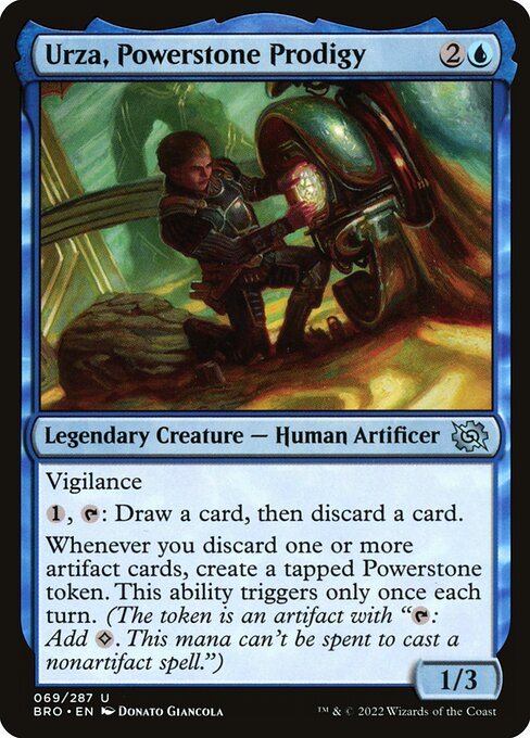 Urza, Powerstone Prodigy - The Brothers' War BRO - NM - 069 U