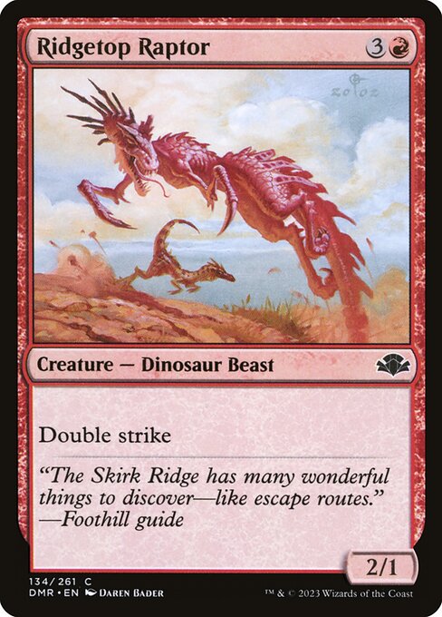 Ridgetop Raptor - Dominaria Remastered DMR - NM - 134 C