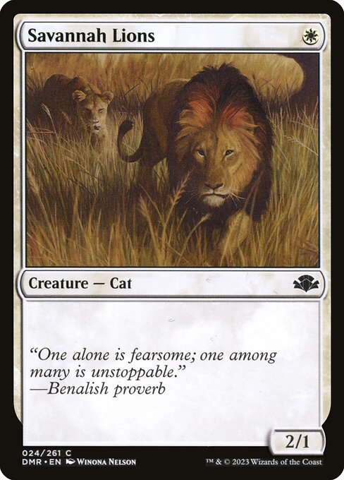 Savannah Lions - Dominaria Remastered DMR - NM - 024 C