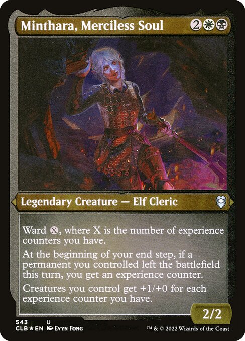 Minthara, Merciless Soul - Battle for Baldur's Gate CLB - NM - 543 U (Etched Foil)