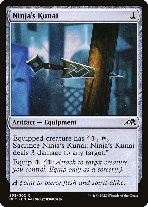 Ninja's Kunai - Kamigawa: Neon Dynasty NEO - NM - 252 C