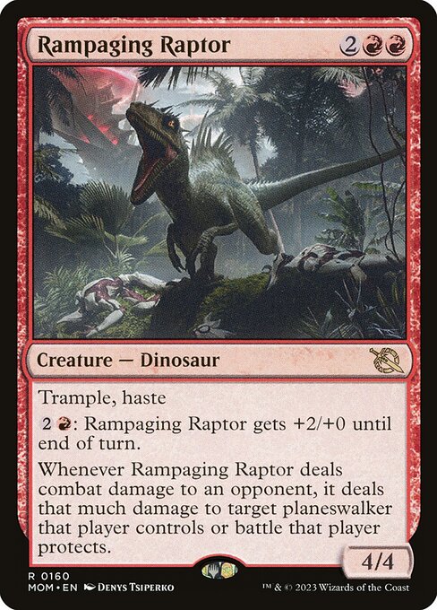 Rampaging Raptor - March of the Machine MOM - NM - 0160 R