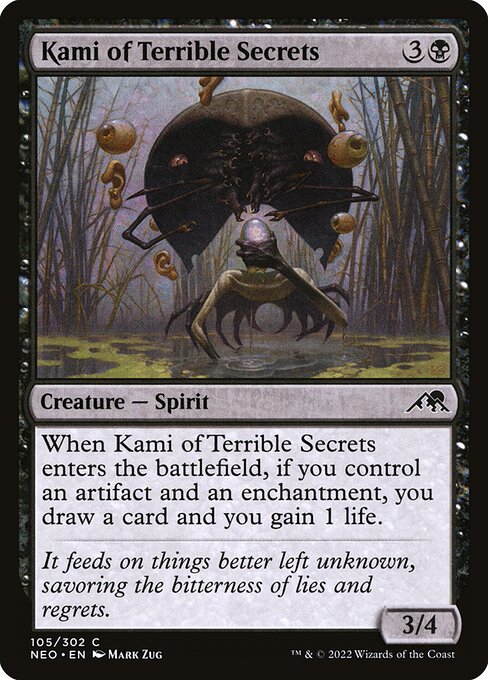 Kami of Terrible Secrets - Kamigawa: Neon Dynasty NEO - NM - 105 C