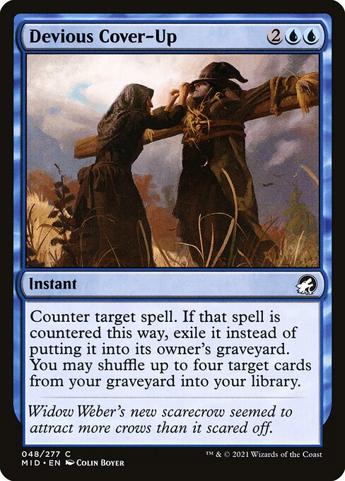 Devious Cover-Up - Innistrad: Midnight Hunt MID - NM - 048 C