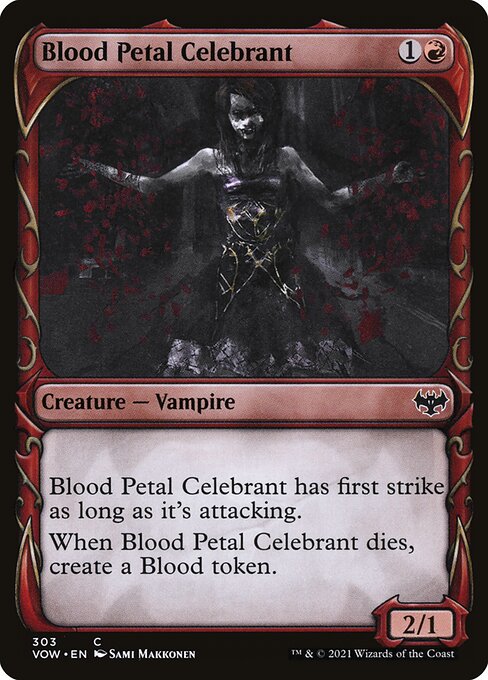 Blood Petal Celebrant - Innistrad: Crimson Vow VOW - NM - 303 C (Showcase)