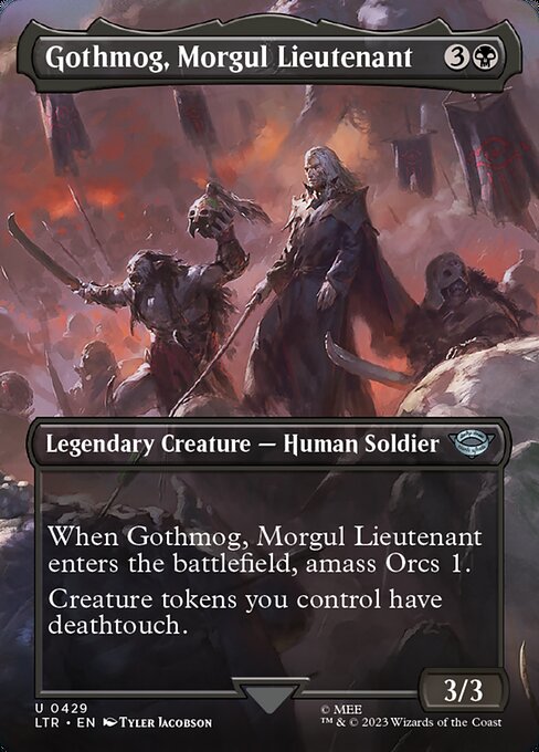 Gothmog, Morgul Lieutenant - The Lord of the Rings: Tales of Middle-earth LTR - NM - 0427 U (Borderless Foil)