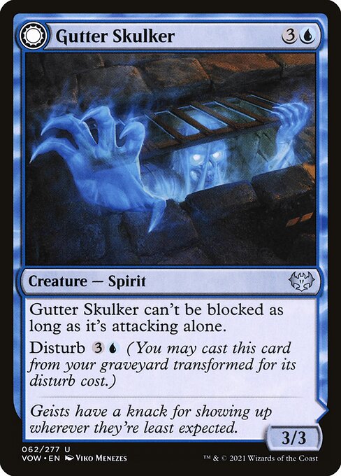 Gutter Skulker // Guttershortcut - Innistrad: Crimson Vow VOW - NM - 062 U