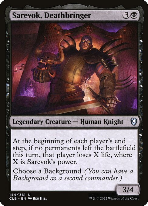 Sarevok, Deathbringer - Battle for Baldur's Gate CLB - NM - 144 U