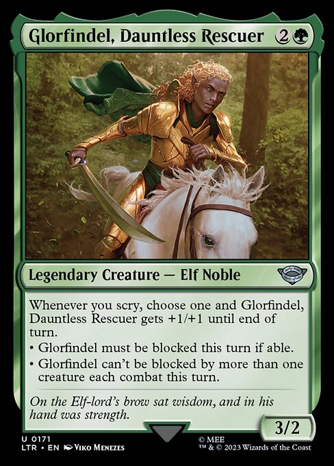 Glorfindel, Dauntless Rescuer - The Lord of the Rings: Tales of Middle-earth LTR - NM - 0171 U (Foil)