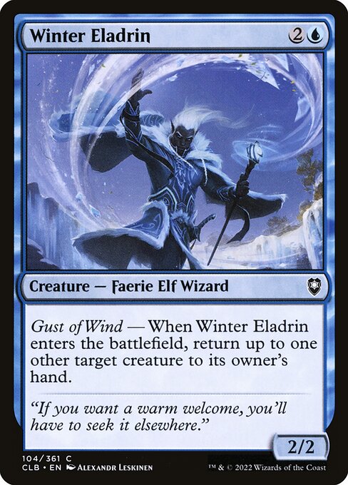 Winter Eladrin - Battle for Baldur's Gate CLB - NM - 104 C