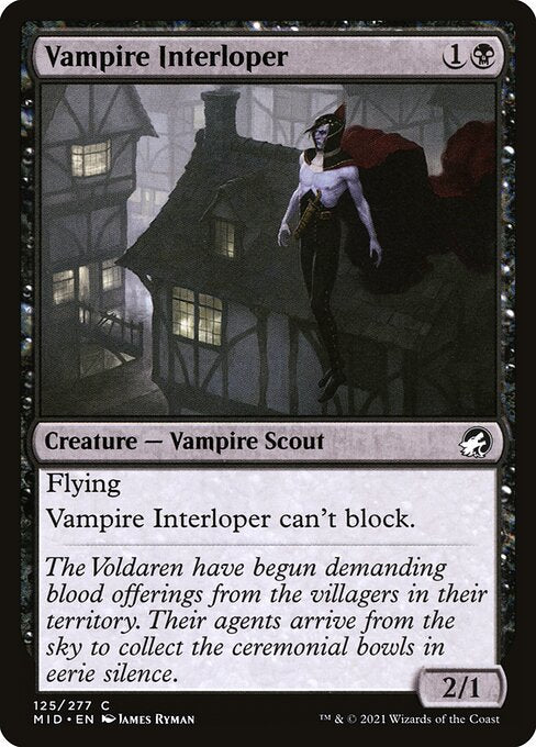 Vampire Interloper - Innistrad: Midnight Hunt MID - NM - 125 C