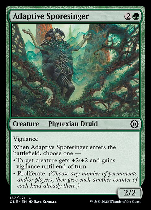 Adaptive Sporesinger - Phyrexia: All Will Be One ONE - NM - 157 C