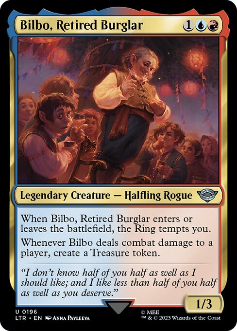 Bilbo, Retired Burglar - The Lord of the Rings: Tales of Middle-earth LTR - NM - 0196 U (Foil)