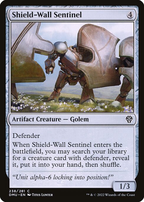 Shield-Wall Sentinel - Dominaria United DMU - NM - 238 C