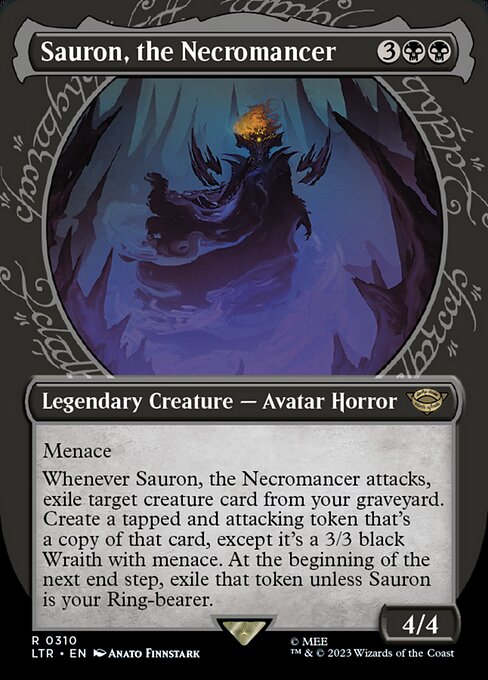 Sauron, the Necromancer - The Lord of the Rings: Tales of Middle-earth LTR - NM - 0310 R (Showcase)