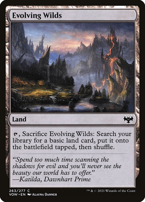 Evolving Wilds - Innistrad: Crimson Vow VOW - NM - 263 C