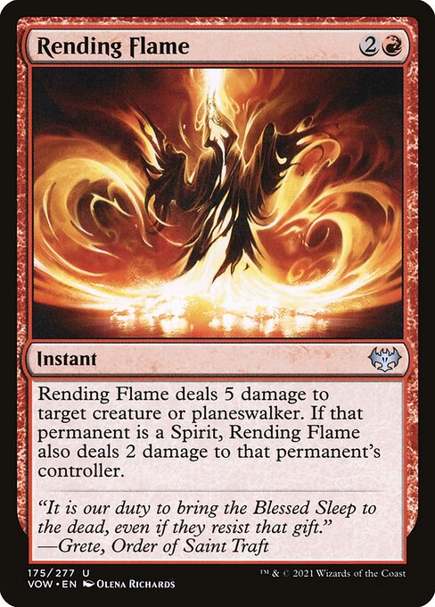 Rending Flame - Innistrad: Crimson Vow VOW - NM - 175 U