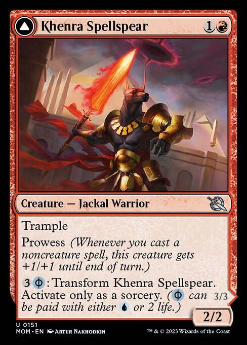 Khenra Spellspear // Gitaxian Spellstalker - March of the Machine MOM - NM - 0151 U