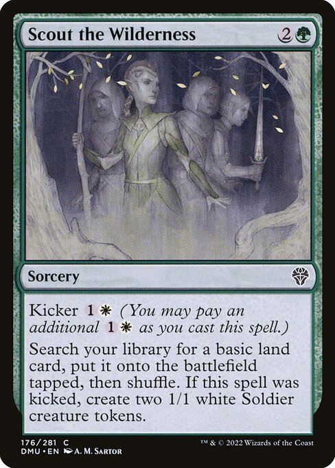 Scout the Wilderness - Dominaria United DMU - NM - 176 C