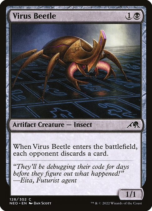 Virus Beetle - Kamigawa: Neon Dynasty NEO - NM - 128 C