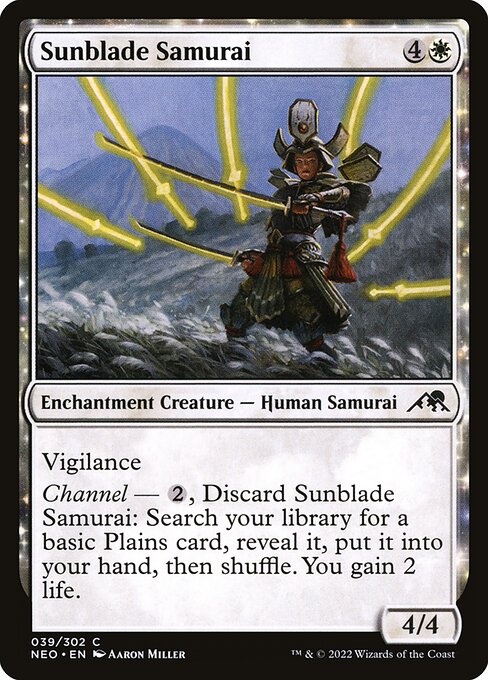 Sunblade Samurai - Kamigawa: Neon Dynasty NEO - NM - 039 C (Foil)