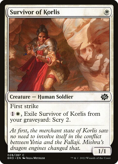 Survivor of Korlis - The Brothers' War BRO - NM - 028 C