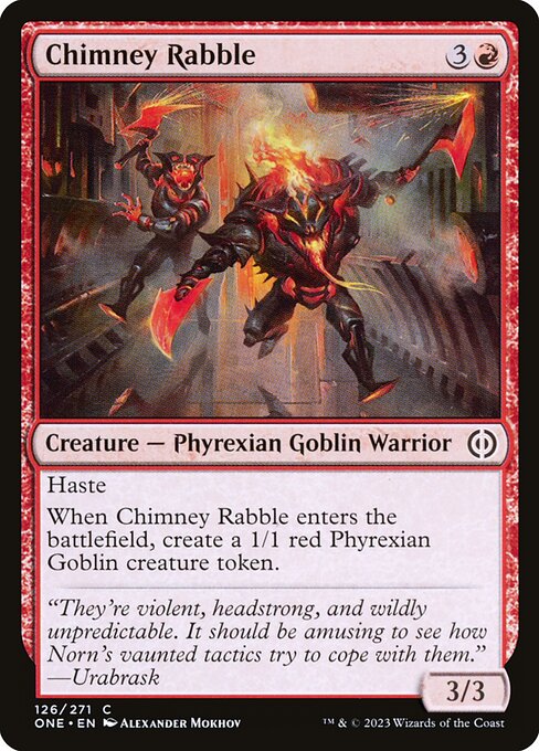 Chimney Rabble - Phyrexia: All Will Be One ONE - NM - 126 C