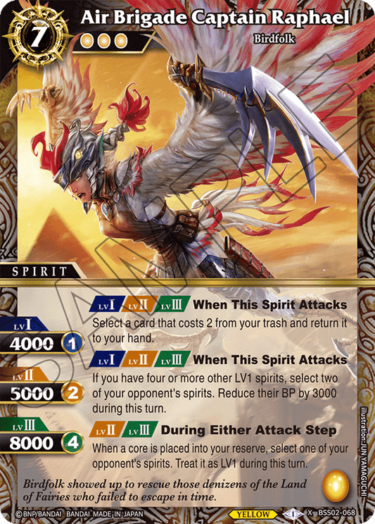 Air Brigade Captain Raphael - X BSS02-068 - False Gods (Foil)