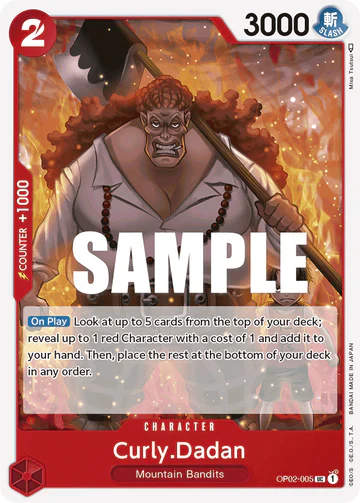 Curly.Dadan - OP02-005 UC - OP02 Paramount War - One Piece Card Game