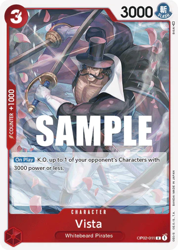 Vista - OP02-011 R - OP02 Paramount War - One Piece Card Game (Foil)