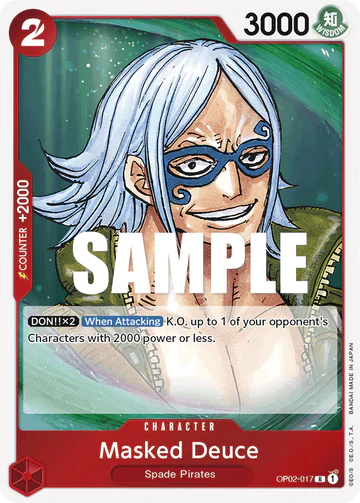 Masked Deuce - OP02-017 R - OP02 Paramount War - One Piece Card Game (Foil)