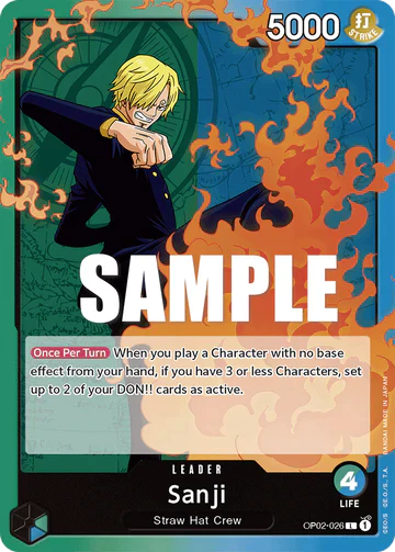 Sanji - OP02-026 L - OP02 Paramount War - One Piece Card Game