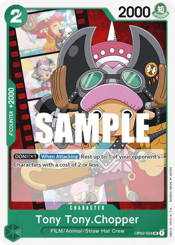 Tony Tony.Chopper - OP02-034 UC - OP02 Paramount War - One Piece Card Game