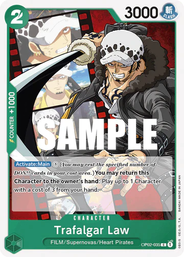Trafalgar Law - OP02-035 C - OP02 Paramount War - One Piece Card Game