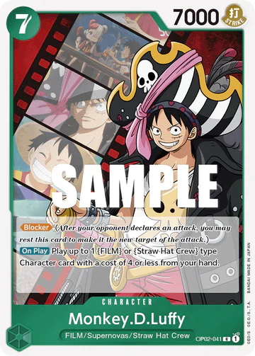 Monkey.D.Luffy - OP02-041 R - OP02 Paramount War - One Piece Card Game (Foil)