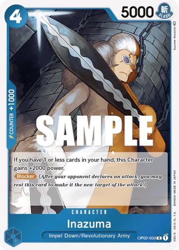 Inazuma - OP02-050 R - OP02 Paramount War - One Piece Card Game (Foil)