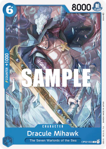 Dracule Mihawk - OP02-055 C - OP02 Paramount War - One Piece Card Game